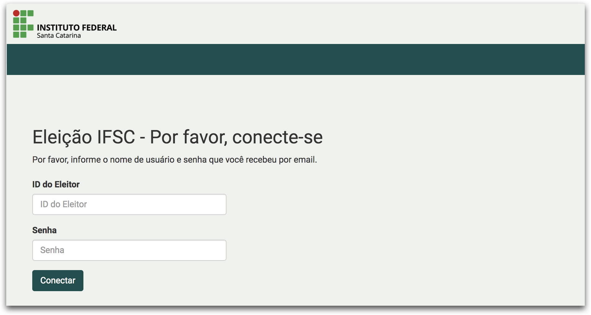 Autenticação do eleitor Autenticação do eleitor